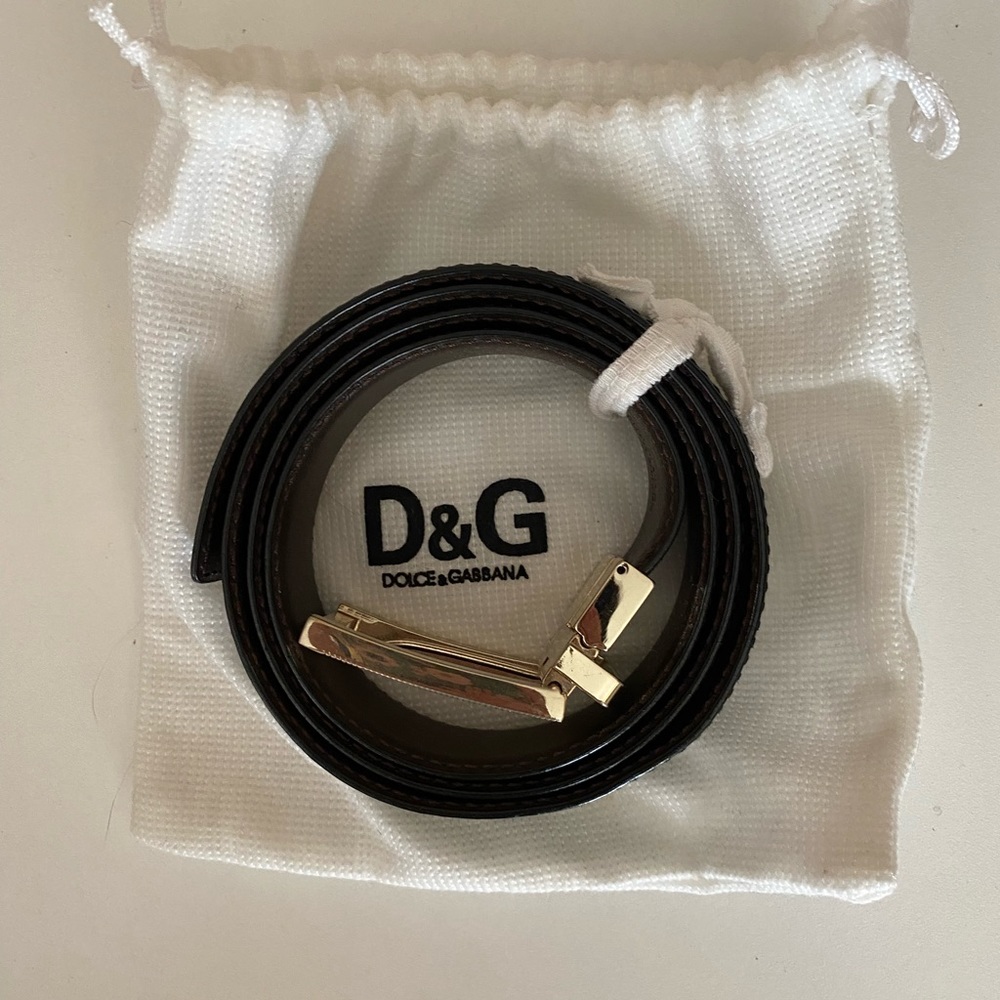 Dolce & Gabbana Men’s Gold Buckle Belt